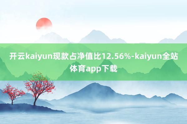 开云kaiyun现款占净值比12.56%-kaiyun全站体育app下载